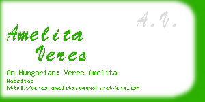 amelita veres business card